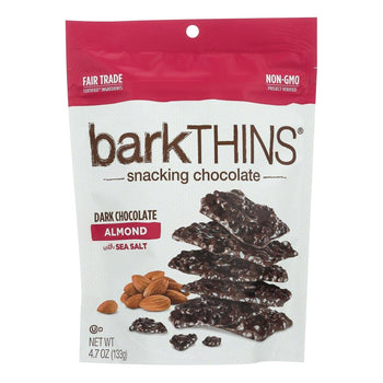 Barkthins Snacking Chocolate Dark Chocolate Almond with Sea Salt (4.7 Oz) - Papaya Express